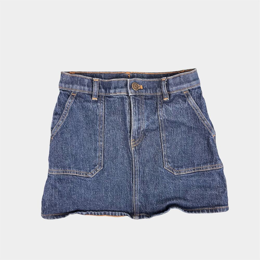 Crewcuts Classic Stretch Patch Pocket Denim Skirt 8